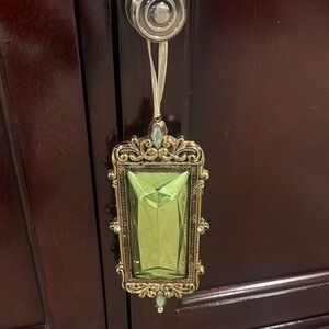 Ornate Gold and Green Hanging Decor